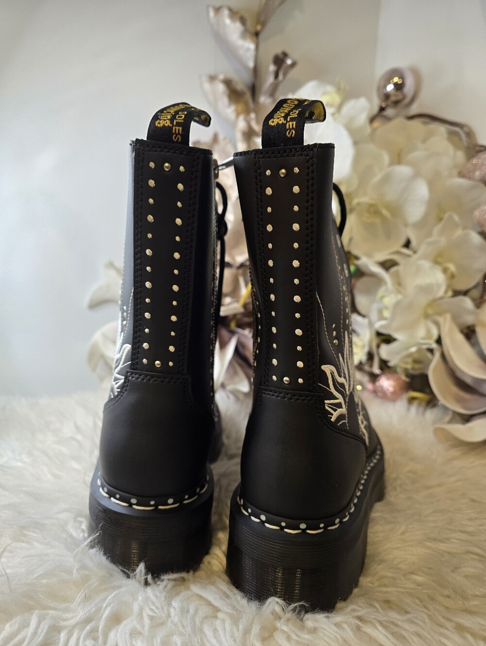Dr. Martens Jadon Hi Solar Flare Platform womens Boots Celestial SunSize8 new - Picture 9 of 9